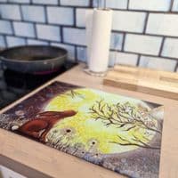 Stargazing Hare & Owl Worktop Saver
