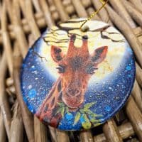 Stargazing Tree Decoration - Giraffe & Elephant