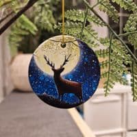 Stargazing Tree Decoration - Owl & Stag