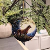 Stargazing Tree Decoration - Red Panda & Leopard