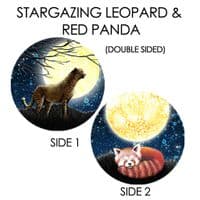Stargazing Tree Decoration - Red Panda & Leopard
