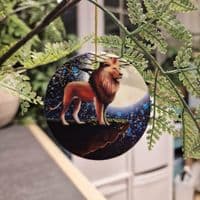 Stargazing Tree Decoration - Tiger & Lion