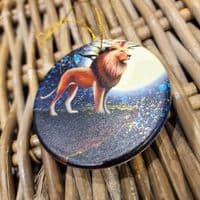 Stargazing Tree Decoration - Tiger & Lion