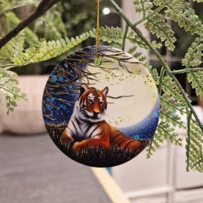 Stargazing Tree Decoration - Tiger & Lion