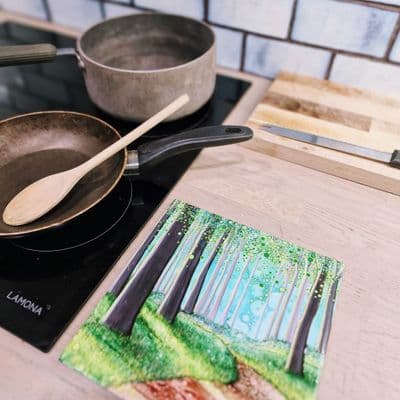 Summer Walk Ceramic Trivet