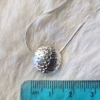 Sunflower Bead Sterling Silver Necklace