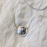 Sunflower Bead Sterling Silver Necklace