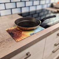 Sunflower (Blue)  Chopping Board