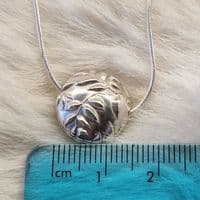 Swirls Bead Sterling Silver Necklace