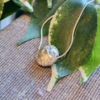 Swirls Bead Sterling Silver Necklace