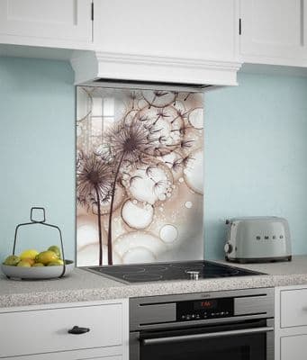 Taupe Dandelion Splashback (164-SB)