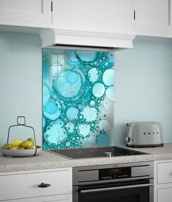 Turquoise Abstract 2 Splashback (158-SB)