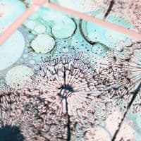 Turquoise Dandelion 3 Coaster