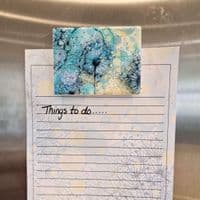 Turquoise Dandelion Magnet