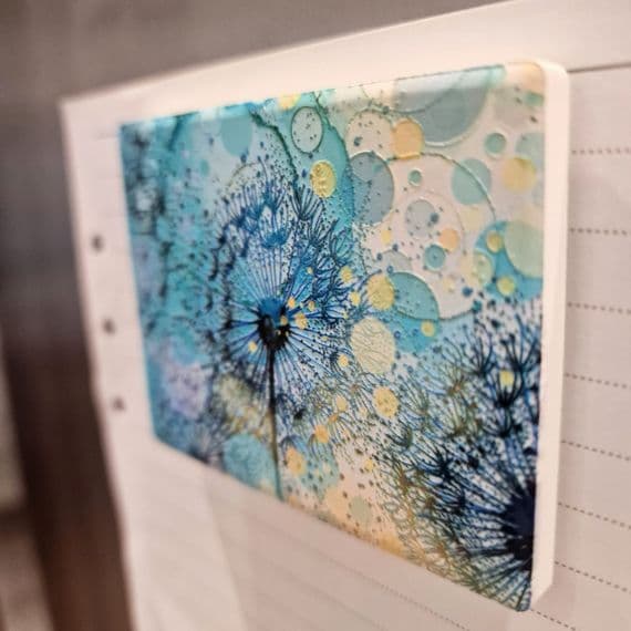 Turquoise Dandelion Magnet