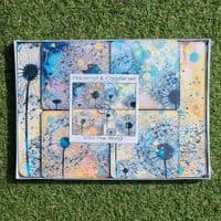 Turquoise Dandelion Placemat & Coasters (ITW)
