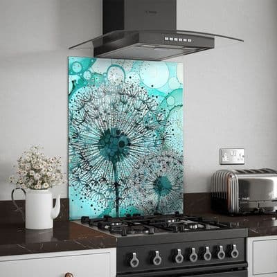 Turquoise Dandelion Splashback - WIW2