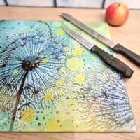 Turquoise Dandelion Worktop Saver