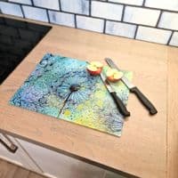 Turquoise Dandelion Worktop Saver