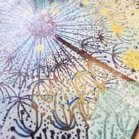 Turquoise Dandelion Worktop Saver