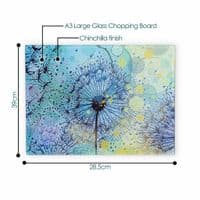 Turquoise Dandelion Worktop Saver