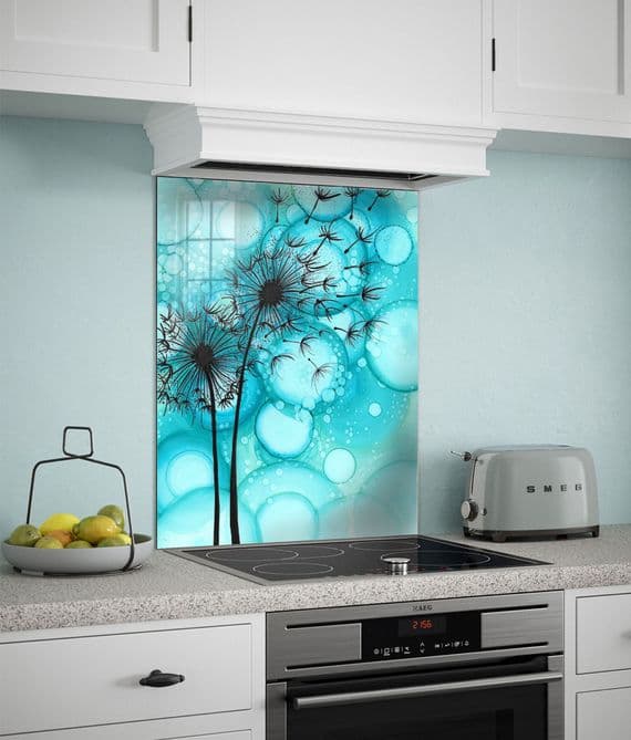 Turquoise Dandelions Splashback (137-SB)