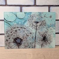 Turquoise Green Dandelion Worktop Saver
