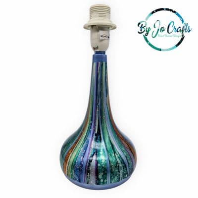 Turquoise & Lilac Touch Lamp