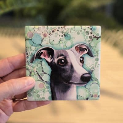 Whippet Dog Coaster