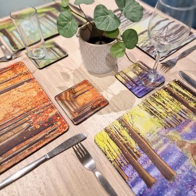 Woodland Walk Placemat and Coaster Set