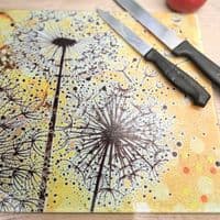 Yellow & Black 3 Dandelion Worktop Saver
