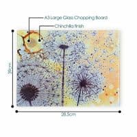Yellow & Black 3 Dandelion Worktop Saver
