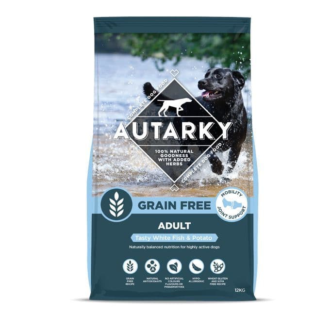 Autarky Grain Free Adult Dog Food White Fish & Potato 12kg