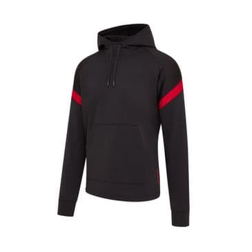 111 Kinetic Tech Hoodie - Adults (Black / Red)