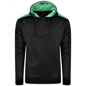Adults Heritage Hoodie (Black/Emerald)