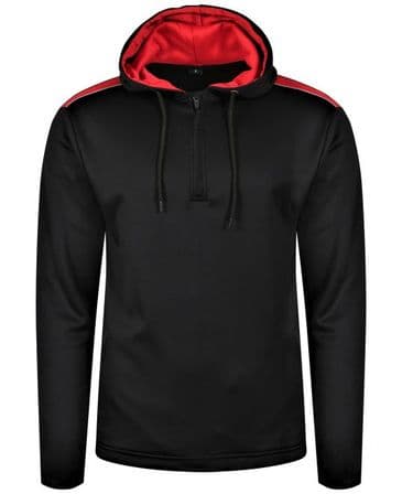 Adults Heritage Hoodie (Black/Red)