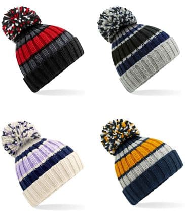 Beechfield BB392 Hygge Striped Beanie
