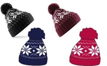 Beechfield BB456 Fair Isle Snowstar® Beanie