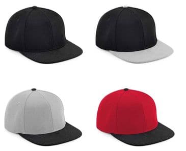 Beechfield BB661 Original Flat Peak 6 Panel Snapback Cap