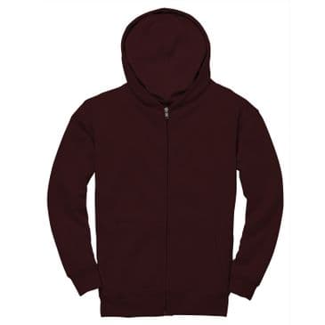 CR04K - Kids Comfort Cut Zip Hoodie (Burgundy)