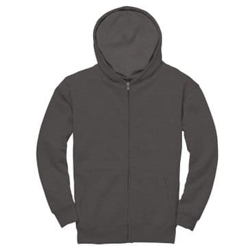 CR04K - Kids Comfort Cut Zip Hoodie (Charcoal Melange)