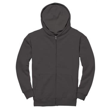 CR04K - Kids Comfort Cut Zip Hoodie (Flint Grey)