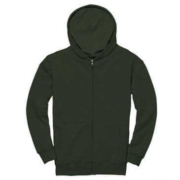 CR04K - Kids Comfort Cut Zip Hoodie (Forest)