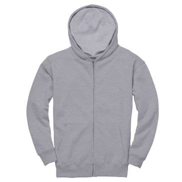 CR04K - Kids Comfort Cut Zip Hoodie (Grey)