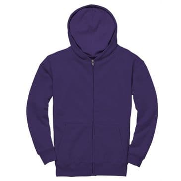 CR04K - Kids Comfort Cut Zip Hoodie (Purple)