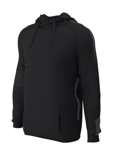 Edge Pro Tech Poly Hoody - Adult (Black / Black) (874)