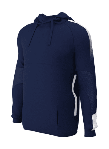 Edge Pro Tech Poly Hoody - Adult (Navy / White) (874)