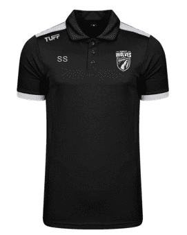 Hunslet Wolves Heritage Polo - Adult (Black / Silver)