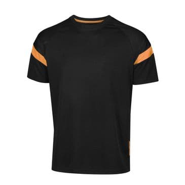 Kinetic Tech Tee Adult (946) - Black / Amber