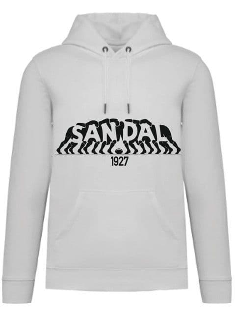 Sandal RUFC SCRUM Hooded Sweatshirt  (White NS401)